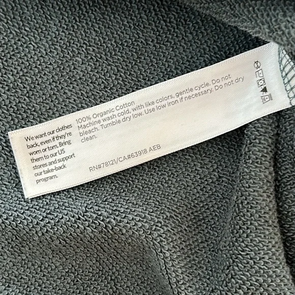 Eileen Fisher L Steel blue Dark Gray Knit Top AND pant set pockets drop shoulder - Picture 5 of 12